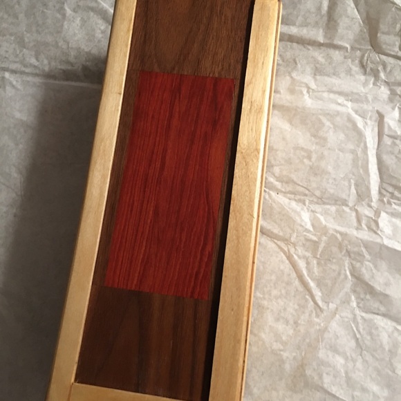 ‘Sliding Compartment’ Wooden Box - Mixed Woods - Picture 8 of 8